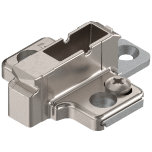 CLIP Plăcuţă de montaj, în cruce, 9 mm, Zinc, Euro-şuruburi, reglaj pe înălţime: Din 2 piese - 175H9190