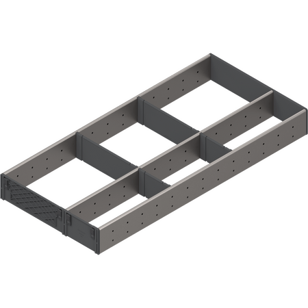 ORGA-LINE Set de compartimentare (cu ocupare parţială), pentru TANDEMBOX Sertar, NL=650 mm, KB=1200 mm, Lăţime=291 mm - ZSI.650FI3