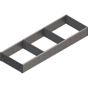 ORGA-LINE Set de compartimentare (cu ocupare parţială), pentru TANDEMBOX Sertar, NL=600 mm, KB=1000 mm, Lăţime=194 mm - ZSI.600FI2N