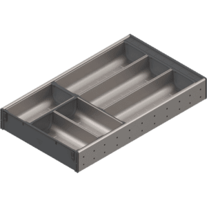 ORGA-LINE Set de casete (cu ocupare parţială), pentru TANDEMBOX Sertar, NL=500 mm, Lăţime=282 mm, pentru SPACE CORNER - ZSI.500BI3E