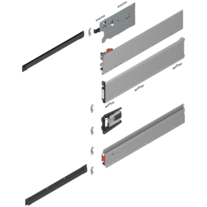 REVEGO uno, Şină de glisare tip pocket set, NL=500 mm, stânga - 801P500E.L3