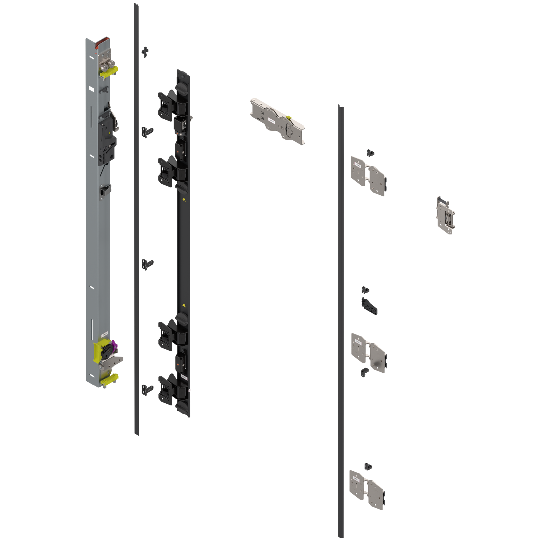 Uşă dublă, Suport balama set, pentru Înălţime pocket 1357–1506 mm, stânga - 802T1350.L3
