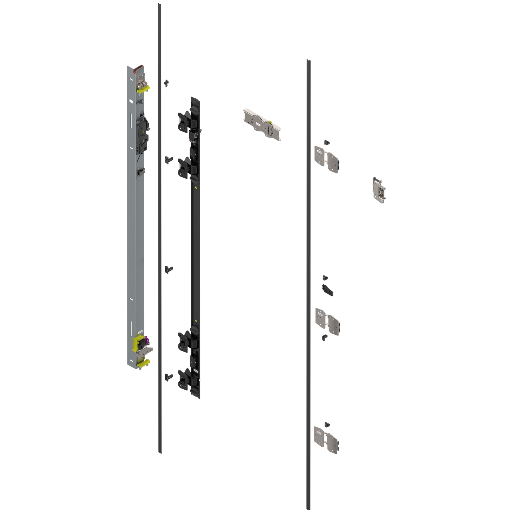 Uşă dublă, Suport balama set, pentru Înălţime pocket 1657–1806 mm, stânga - 802T1650.L3