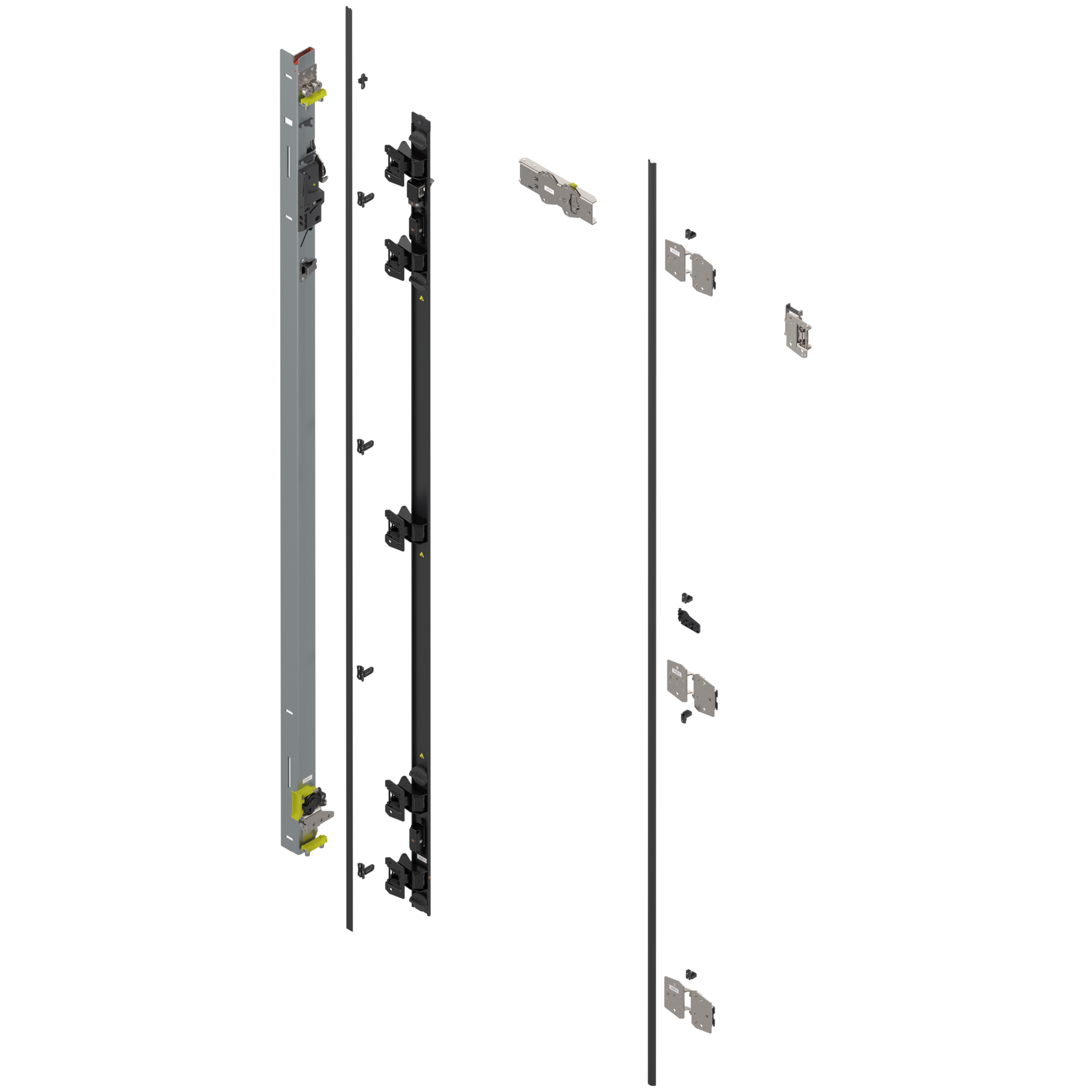 Uşă dublă, Suport balama set, pentru Înălţime pocket 2107–2256 mm, stânga - 802T2100.L3
