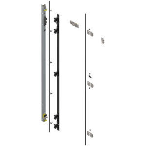 Uşă dublă, Suport balama set, pentru Înălţime pocket 2557–2706 mm, stânga - 802T2550.L3