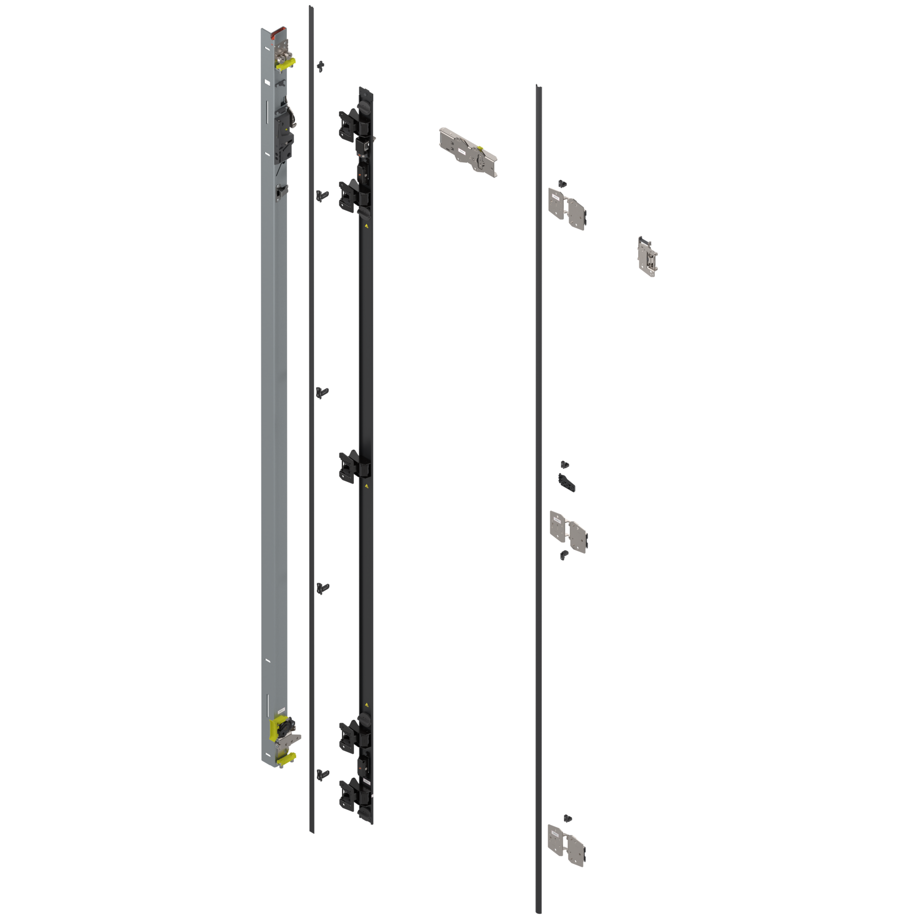 Uşă dublă, Suport balama set, pentru Înălţime pocket 2557–2706 mm, stânga - 802T2550.L3